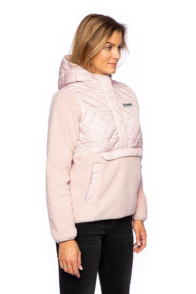 Bluza damska Columbia Sweet View Fleece Hooded Pullover różowa
