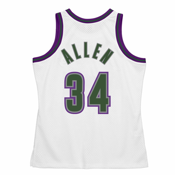 Mitchell & Ness Milwaukee Bucks #34 Ray Allen Swingman Jersey white