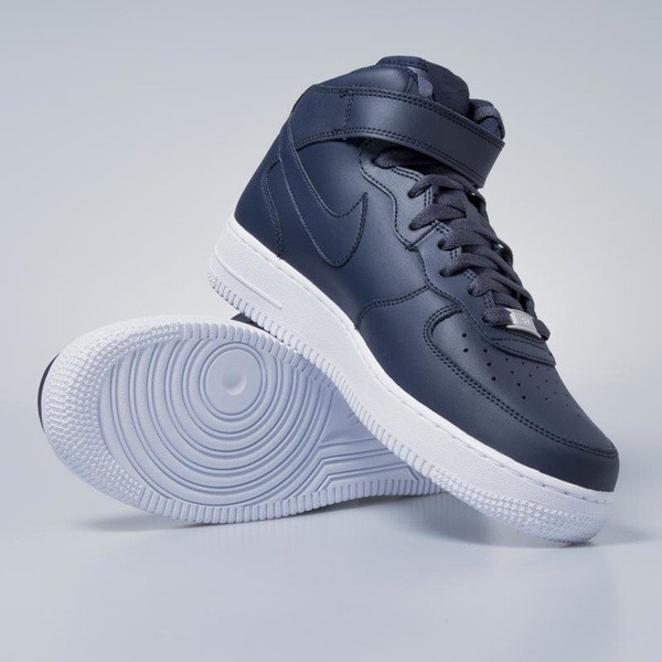 Sneakers buty Nike Air Force 1 Mid '07obsidian / obsidian - white 315123-415