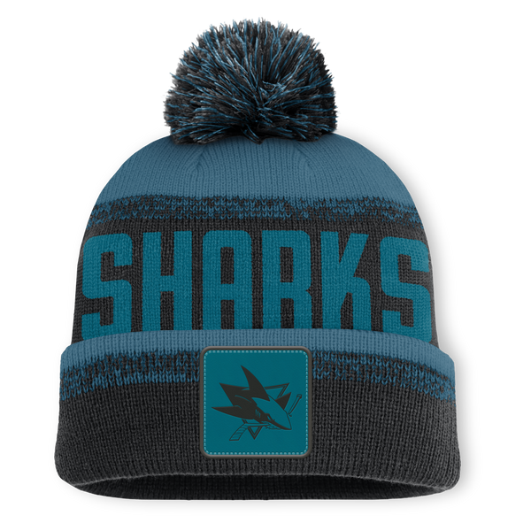Czapka Fanatics NHL Thrive Cuffed Pom Beanie San Jose Sharks Black/Active Blue