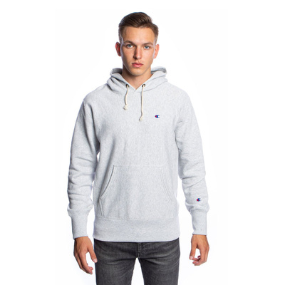 Champion Sweatshirt C Logo Reverse Weave Hoodie grey heather