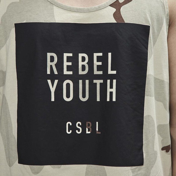 Koszulka Cayler & Sons Black Label Rebel Youth Tanktop desert camo / black
