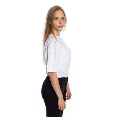 Koszulka damska Champion Crew Neck Cropped T-shirt biała