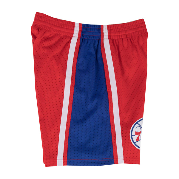 Szorty Mitchell & Ness Philadelphia 76ers red/royal Swingman Shorts