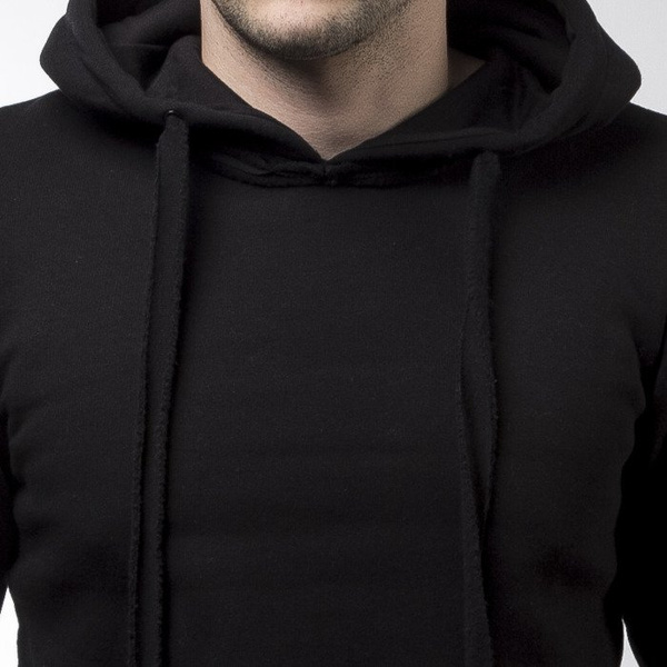 Majors bluza sweatshirt Long Hoodie black