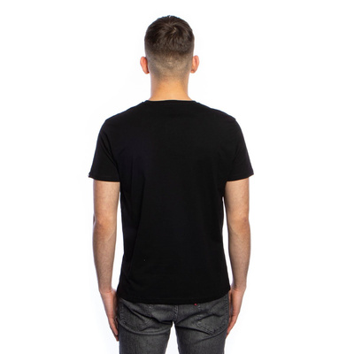 Koszulka Alpha Industries Basic T-shirt Foil Print czarna