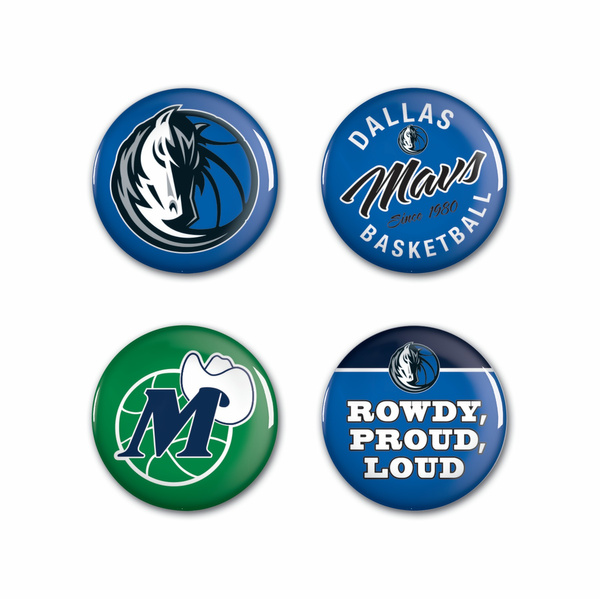 Odznaka WinCraft NBA Button 4 Pack Dallas Mavericks
