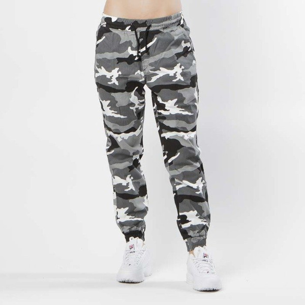 Spodnie damskie jogger Diamante Wear Jogger RM Classic white-black camo