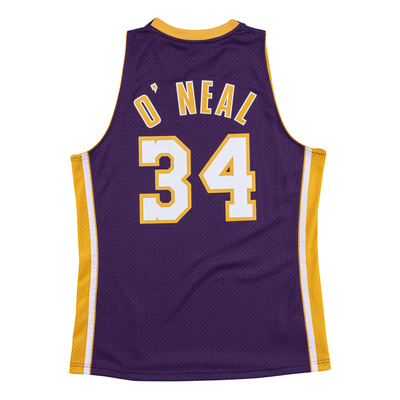 Mitchell & Ness Los Angeles Lakers #34 Shaquille O'Neal purple Swingman Jersey