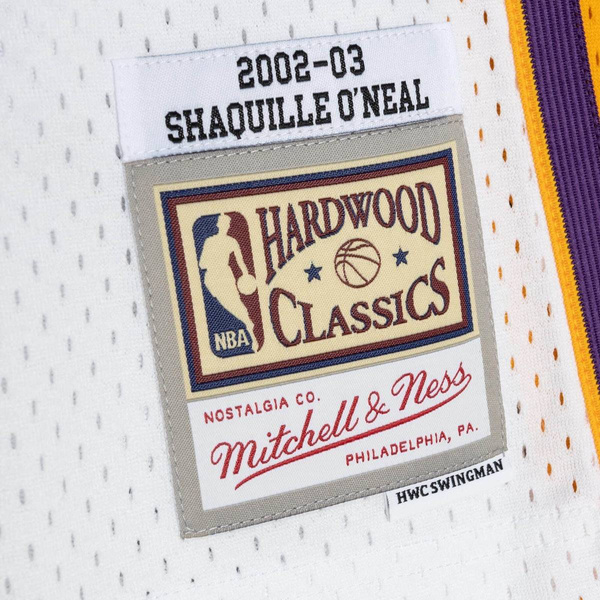Mitchell & Ness Los Angeles Lakers 34 Shaquille O'Neal Alternate Jersey white