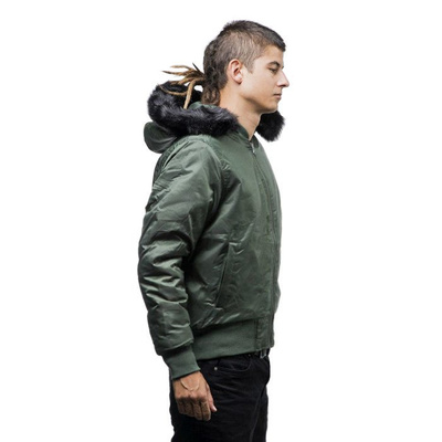 Urban Classics Hooded Basic Bomber Jacket olive (TB1456)