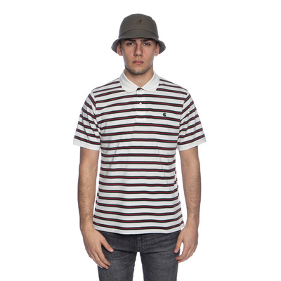 Carhartt WIP S/S Oakland Polo oakland stripe/wax