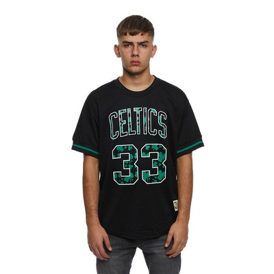 Koszulka Mitchell & Ness Boston Celtics #33 Larry Bird black Name & Number Mesh Crewneck 