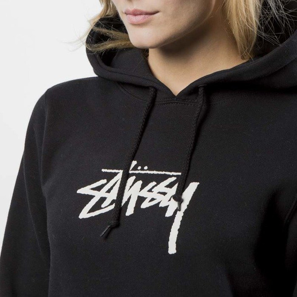 Bluza damska Stussy Sweatshirt Stock Hood WMNS black