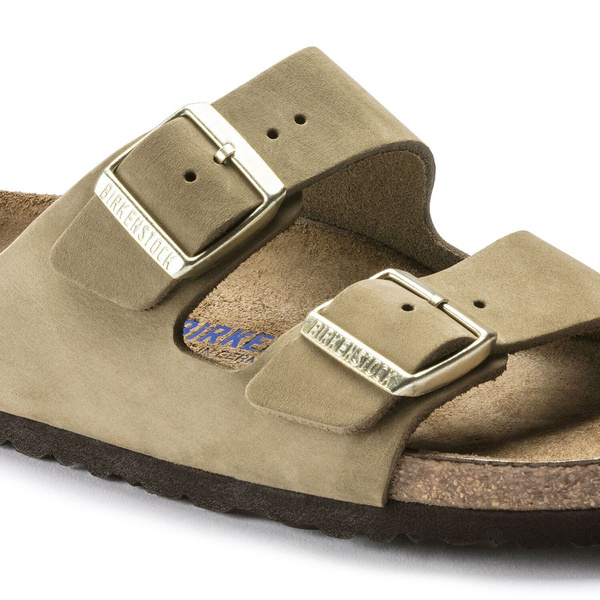 Klapki damskie Birkenstock Arizona BS Narrow Fit khaki (1018998)