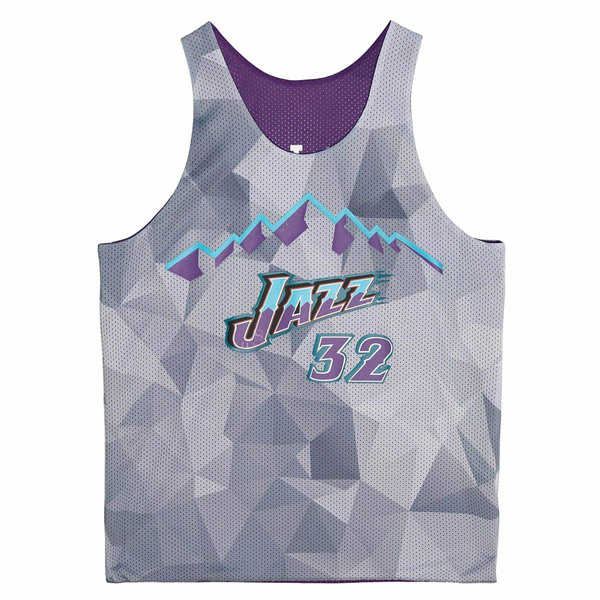 Koszulka Mitchell & Ness Utah Jazz Reversible Mesh Tank fioletowa