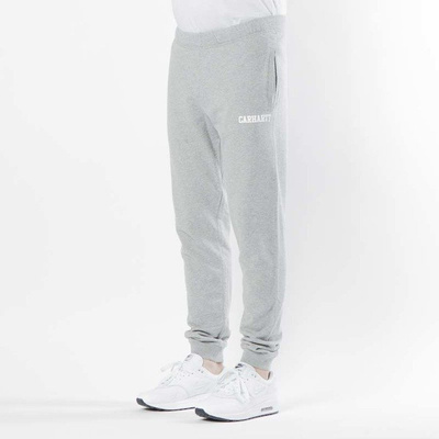 Carhartt spodnie dresowe College Sweat Pant grey heather / white I024672/16