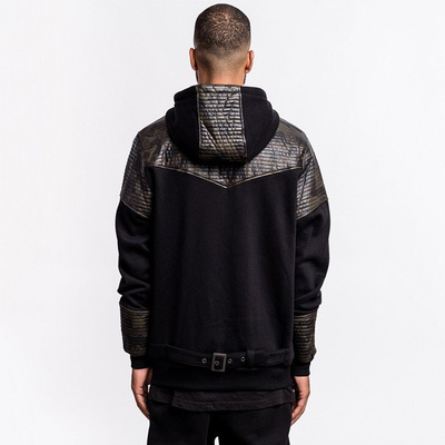 Cayler & Sons BLACK LABEL Moto Zip Hoody Jacket black / woodland (BL-CAY-AW16-AP-07)