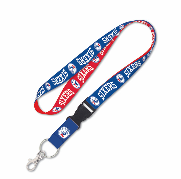 WinCraft NBA Lanyard w/detachable buckle 1" Philadelphia 76ers