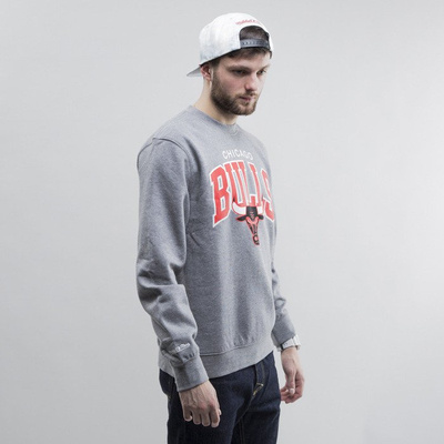 Mitchell & Ness sweatshirt crewneck Chicago Bulls heather grey Team Arch