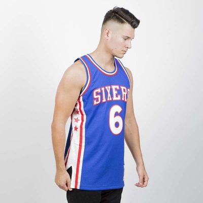 Mitchell & Ness Philadelphia Sixers #6 Julius Erving blue Swingman Jersey 