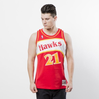 Mitchell & Ness Atlanta Hawks #21 Dominique Wilkins red Swingman Jersey