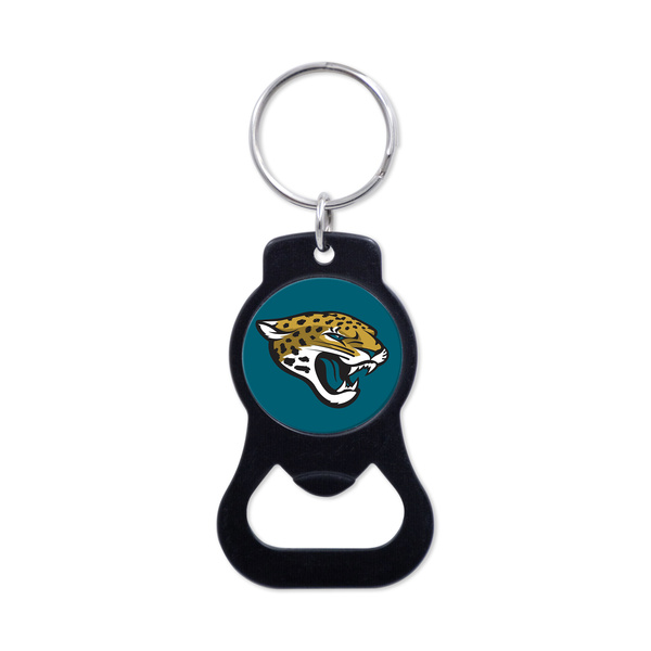 WinCraft NFL Black Bottle Opener Key Ring Jacksonville Jaguars