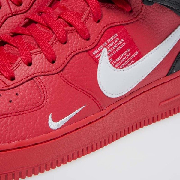 Sneakers buty Nike Air Force 1 Mid '07 LV8 university red / white-black (804609-605)