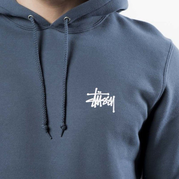 Bluza Stussy sweatshirt Basic Stussy Hood ink
