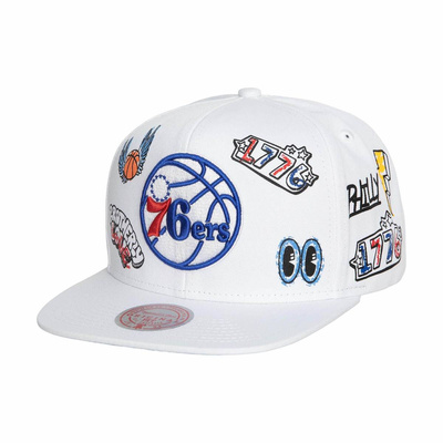 Mitchell & Ness snapback Philadelphia 76ers Hand Drawn Snapback white