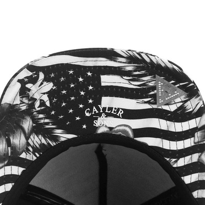 Cayler & Sons snapback czapka Cee Flagged Cap black / white GLD-CAY-AW16-08