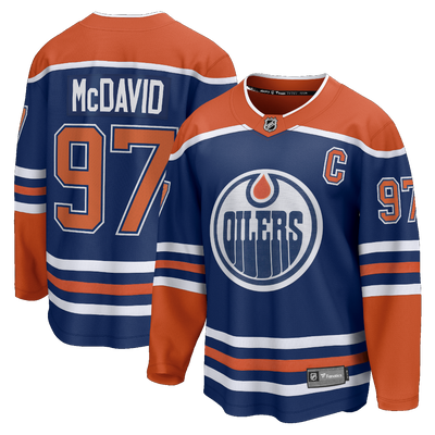 Fanatics NHL Home Breakaway jersey Edmonton Oilers #97 Connor McDavid royal blue