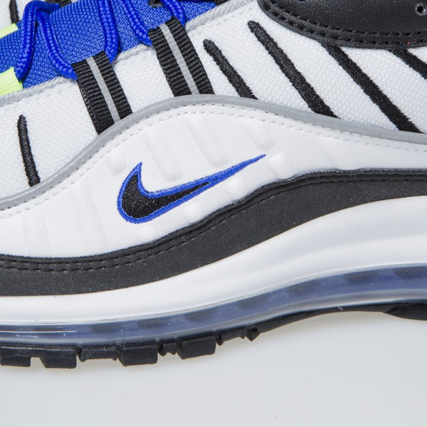 Sneakers buty Nike Air Max 98 white / black-racer blue-volt (640744-103)
