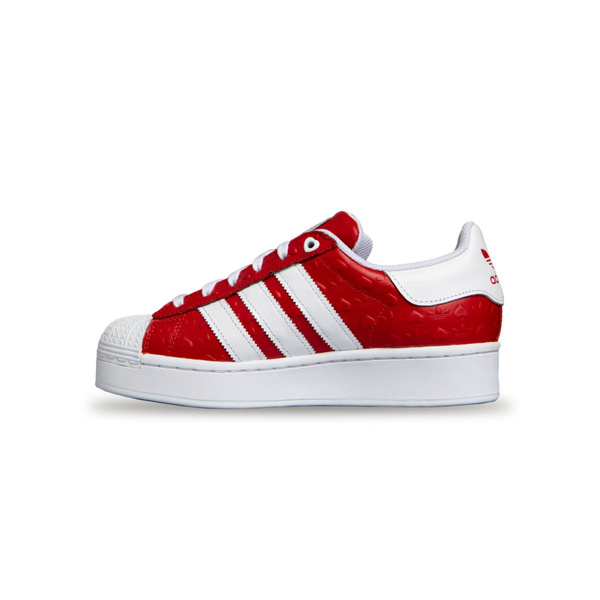 Sneakers buty damskie Adidas Originals Superstar Bold W czerwone (FZ1836)