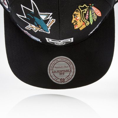 Mitchell & Ness cap snapback NHL Western black ALL OVER EU879