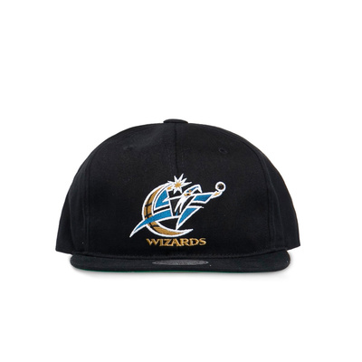 Czapka Mitchell & Ness Washington Wizards Snapback Cap czarna Team Logo Deadstock Throwback Snapback