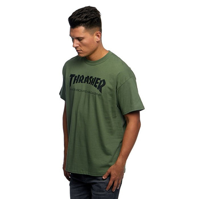 Thrasher t-shirt Skate Mag army green
