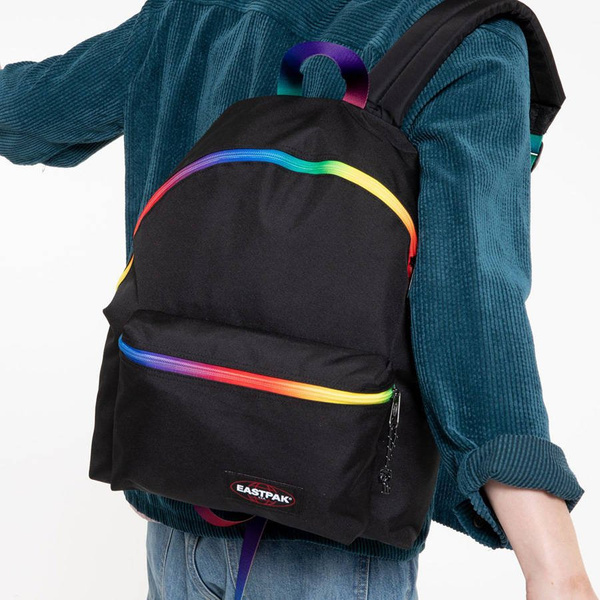 Plecak Eastpak Padded Pak'r Rainbow Dark Backpack czarny