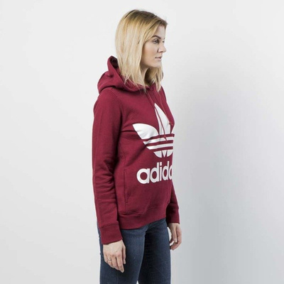 Bluza sweatshirt Adidas Originals Trefoil Hoodie collegiate burgundy CE2409