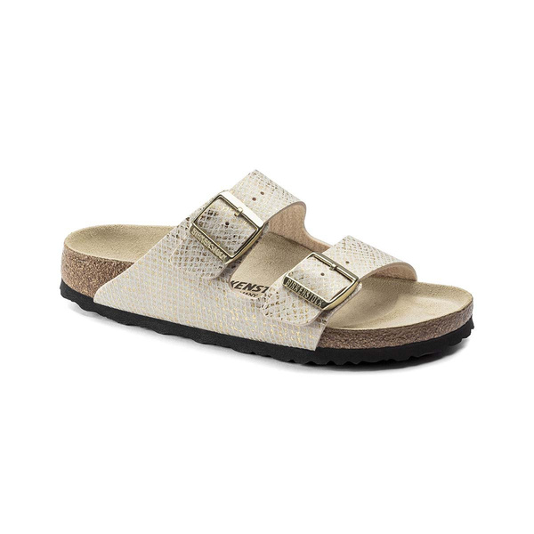 Klapki damskie Birkenstock Arizona BS Narrow Fit złote (1019374)