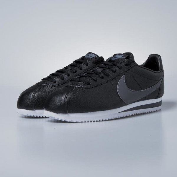 Sneakers buty Nike Classic Cortez Leather black / dark grey - white 749571-011