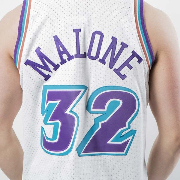 Koszulka Mitchell & Ness Utah Jazz #32 Karl Malone white Swingman Jersey