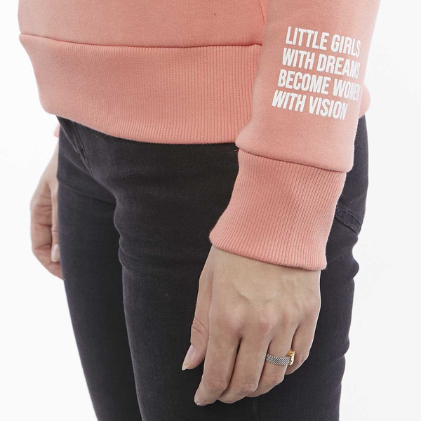 Bluza damska Prosto Klasyk Crewneck Dance light pink