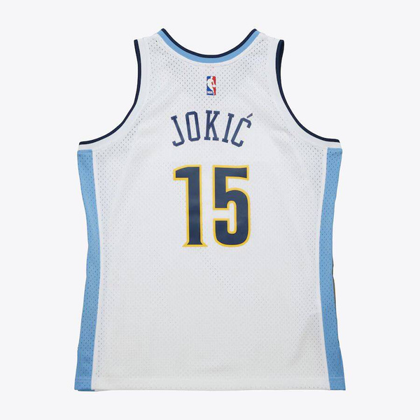 Mitchell & Ness Denver Nuggets #15 Nikola Jokic White Jersey white