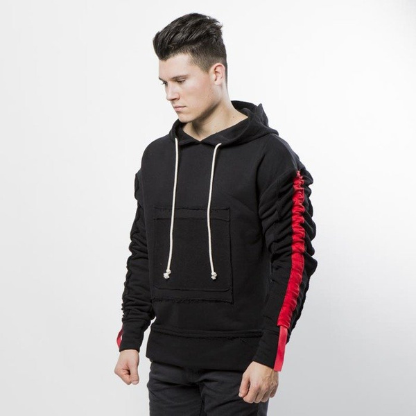 Urban Flavours bluza Stripe Red Hoodie black / red