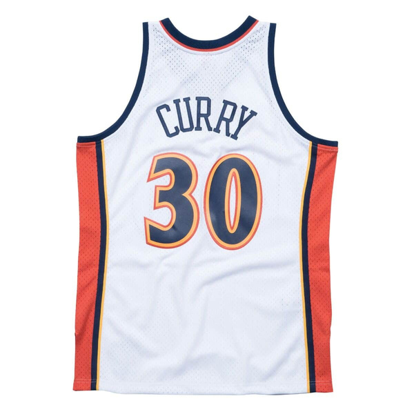 Koszulka Mitchell & Ness Golden State Warriors #30 Stephen Curry Swingman Jersey biała