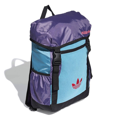 Adidas Originals Premium Essentials Toploader Backpack tactile steel/tech purple