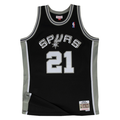 Koszulka Mitchell & Ness San Antonio Spurs #21 Tim Duncan black/white Swingman Jersey 