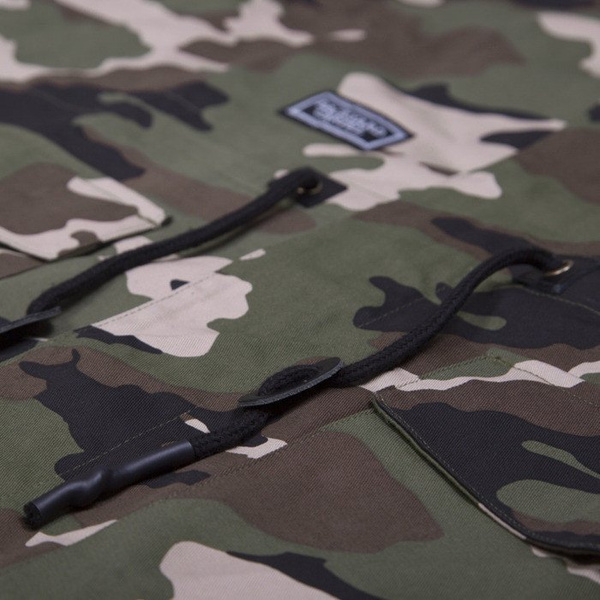 Backyard Cartel kurtka NOT ONE Long Parka woodland camo