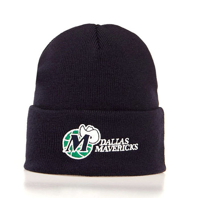 Czapka zimowa Mitchell & Ness Dallas Mavericks Beanie navy Team Logo Cuff Knit